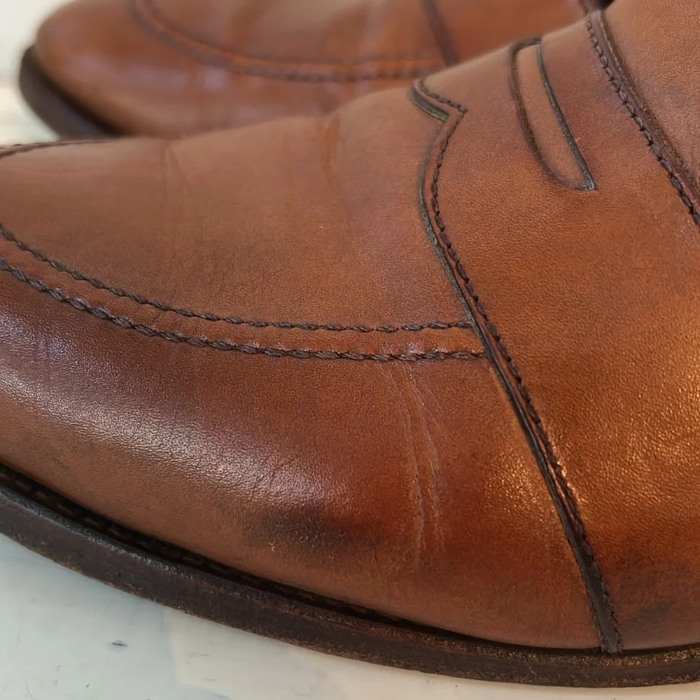 Allen Edmonds: “Westchester” Brown Slip On Penny Loafers Men’s 10.5